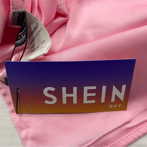 SHEIN Pink Lace Top Size Small NWT - Picture 4 of 4